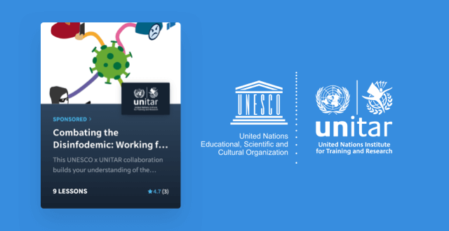 UNESCO and UNITAR launch free EdApp course: Combating the Disinfodemic