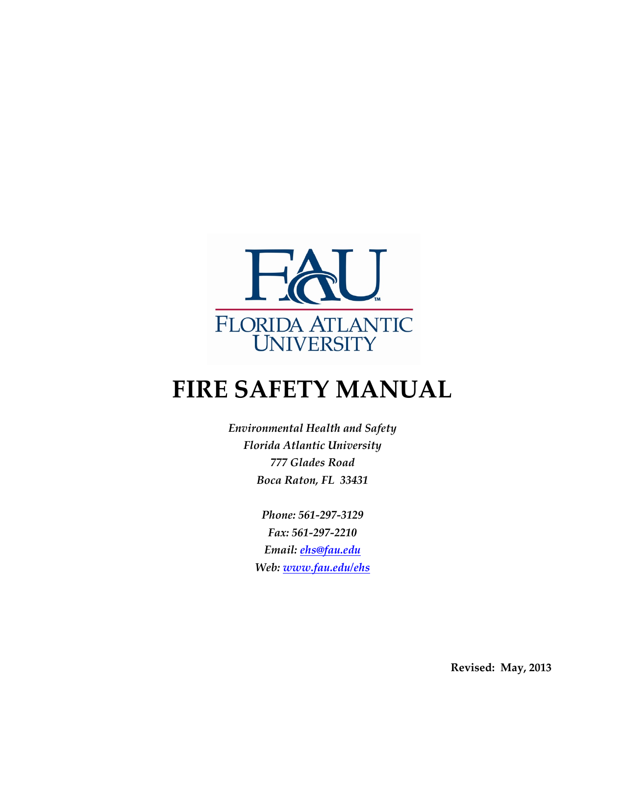 Fire Safety Manual