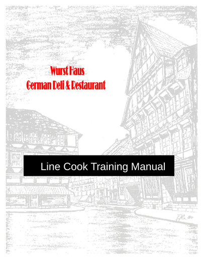 Restaurant Kitchen Training Manual Pdf