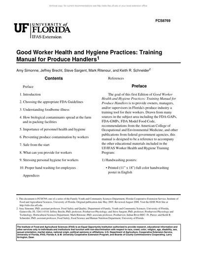 Download Your Free Hygiene Training Manual Template Or Try This 
