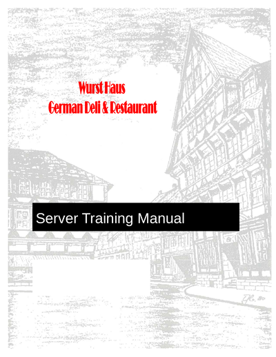 olive garden server training manual