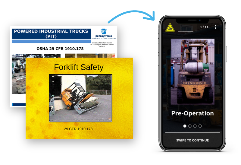 Free forklift Training Presentations for Powerpoint | EdApp Microlearning