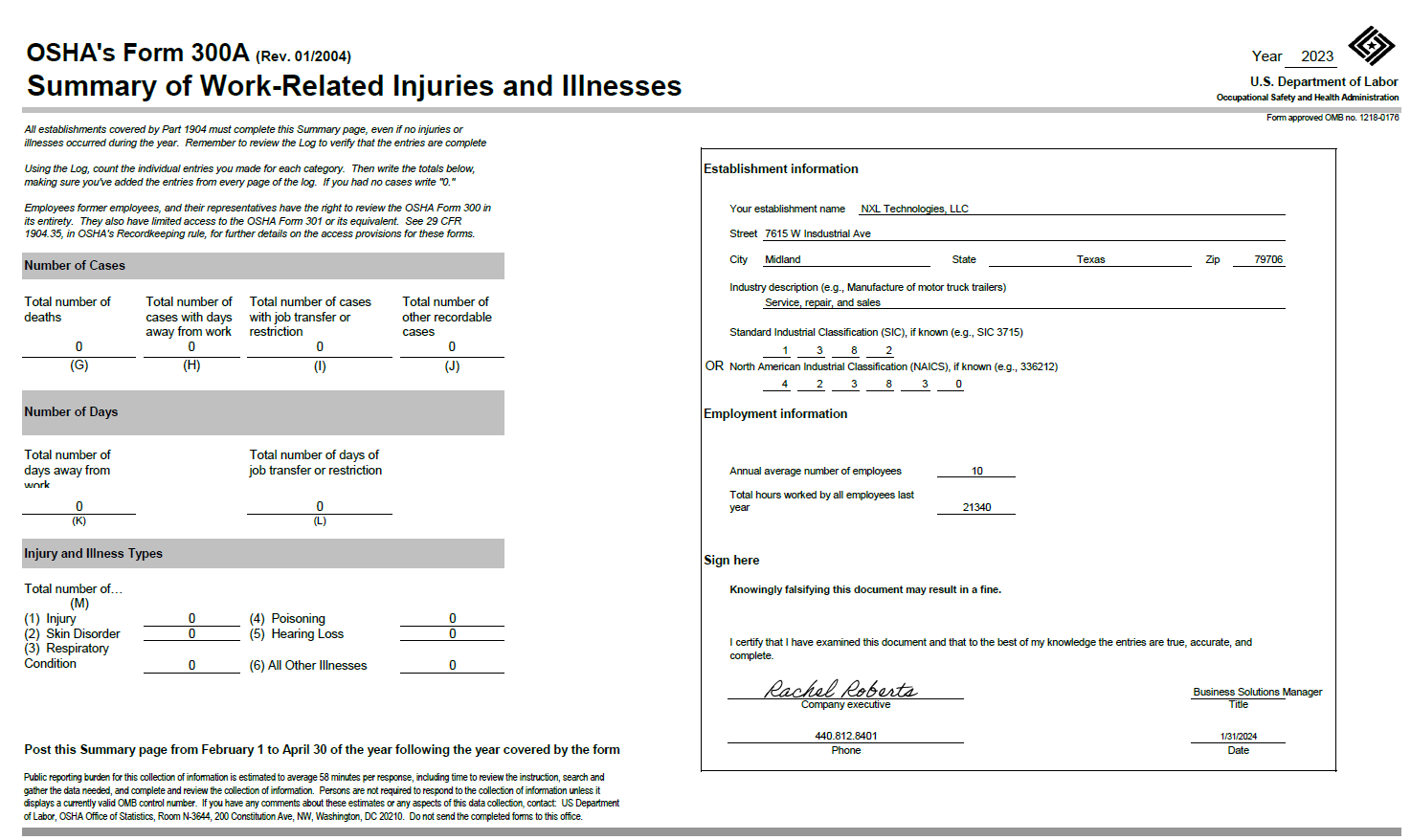 OSHA Recordkeeping and Employee Access to Records