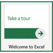 RECALL
Which of the following should you click to create a new Excel file?
Select an icon below
